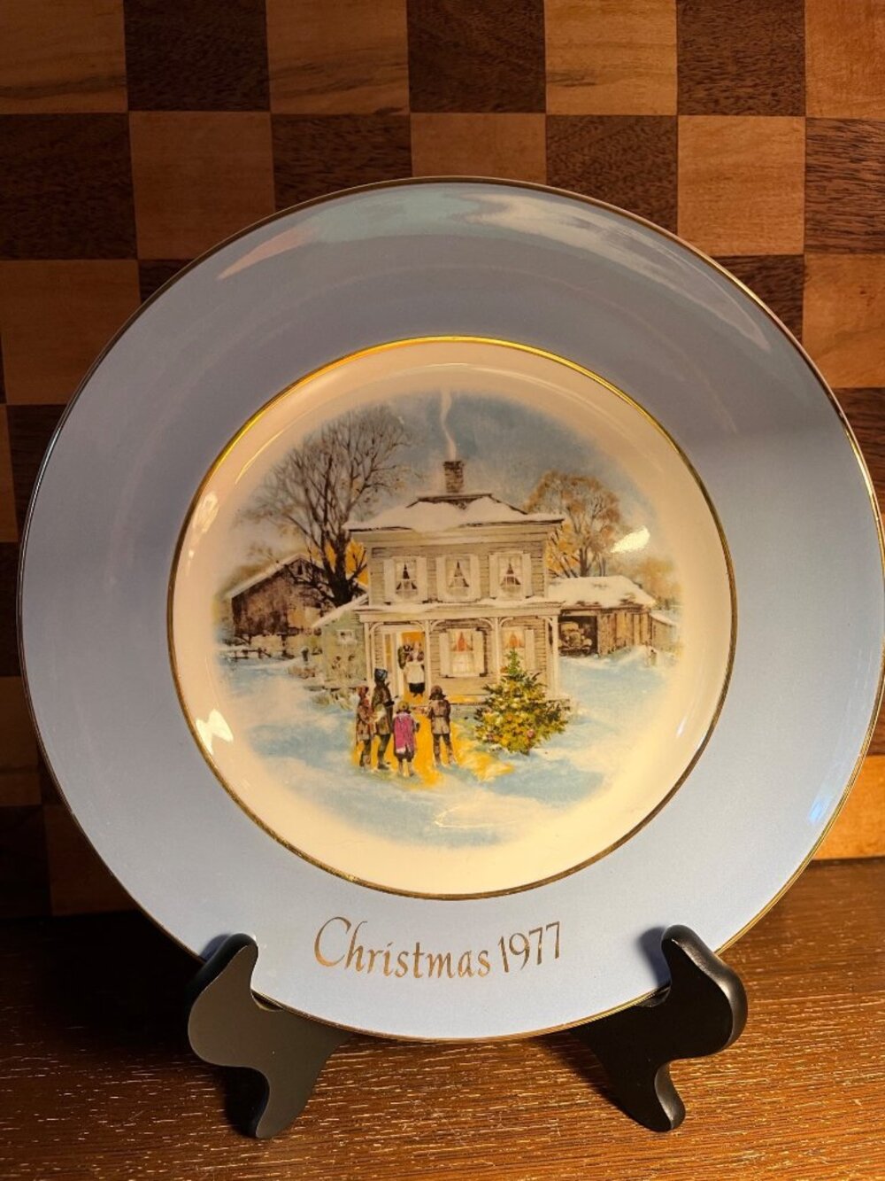 Wedgewood Avon Christmas 1977 Decorative Plate A1059
